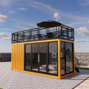 high quality 20ft prefab shipping container house